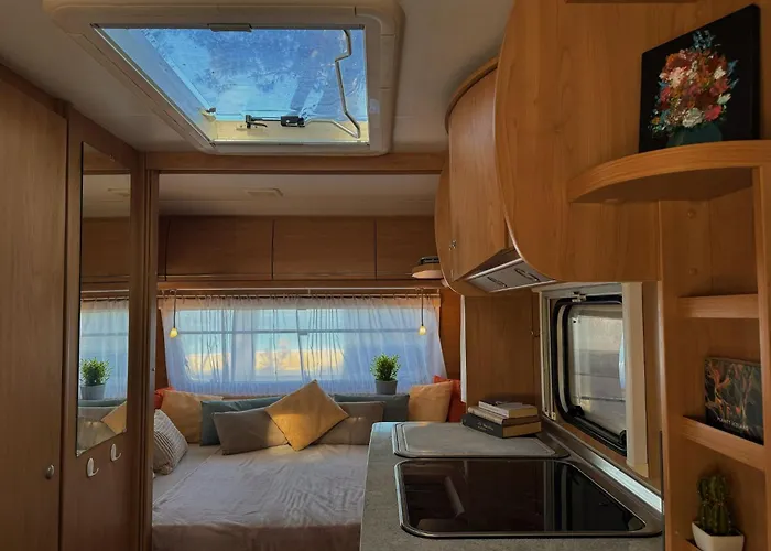 Caravan Near The Sea Camping